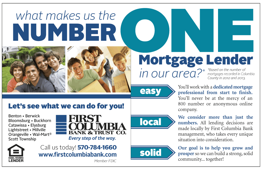 First Columbia Number One Lender ad