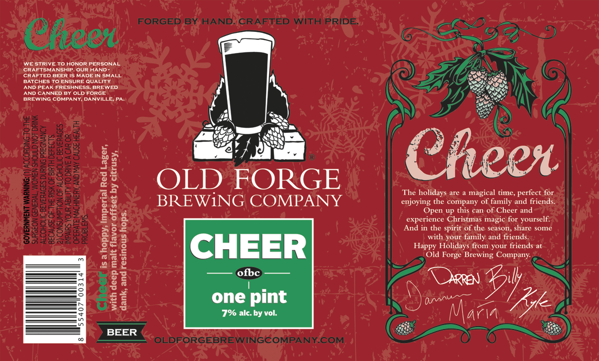Old Forge Cheer label
